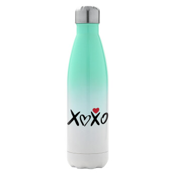 xoxo, Metal mug thermos Green/White (Stainless steel), double wall, 500ml