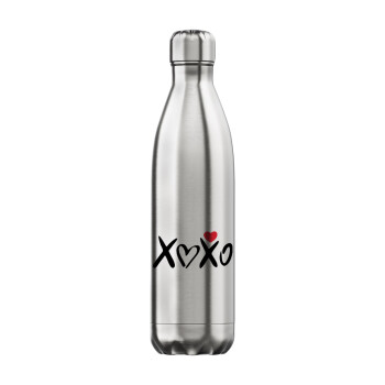 xoxo, Μεταλλικό παγούρι θερμός Inox (Stainless steel), διπλού τοιχώματος, 750ml