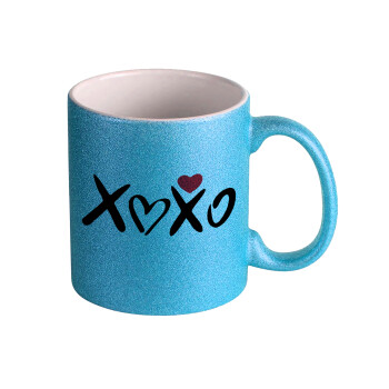 xoxo, Κούπα Σιέλ Glitter που γυαλίζει, κεραμική, 330ml