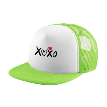 xoxo, Καπέλο Soft Trucker με Δίχτυ Πράσινο/Λευκό