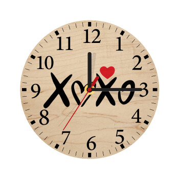 xoxo, Ρολόι τοίχου ξύλινο plywood (20cm)