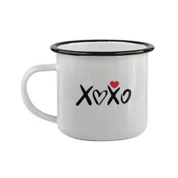 xoxo, Κούπα εμαγιέ με μαύρο χείλος 360ml