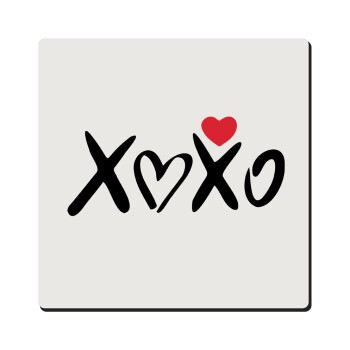 xoxo, Τετράγωνο μαγνητάκι ξύλινο 6x6cm