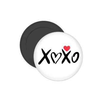 xoxo, Μαγνητάκι ψυγείου στρογγυλό διάστασης 5cm