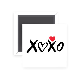 xoxo, Μαγνητάκι ψυγείου τετράγωνο διάστασης 5x5cm