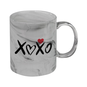 xoxo, Mug ceramic marble style, 330ml