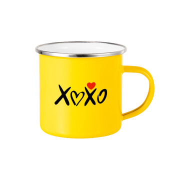 xoxo, Κούπα Μεταλλική εμαγιέ Κίτρινη 360ml