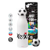 Soccer Metal mug thermos, double wall, 550ml