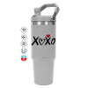 GREY color, 890ml (30oz) stainless Steel Tumbler with Handle