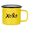 Metallic enamel MATT Yellow cup 360ml