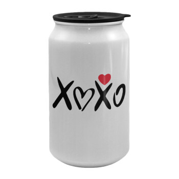xoxo, Κούπα ταξιδιού μεταλλική με καπάκι (tin-can) 500ml