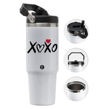 xoxo, 30oz stainless Steel Tumbler with Handle
