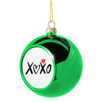 xoxo, Χριστουγεννιάτικη μπάλα δένδρου Πράσινη 8cm