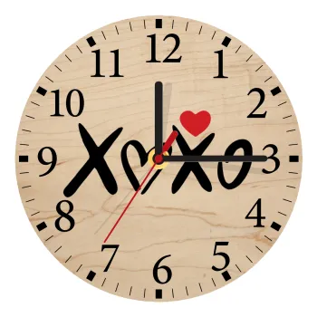 xoxo, Ρολόι τοίχου ξύλινο plywood (20cm)