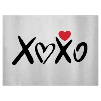 xoxo, Επιφάνεια κοπής γυάλινη (38x28cm)
