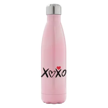 xoxo, Metal mug thermos Pink Iridiscent (Stainless steel), double wall, 500ml