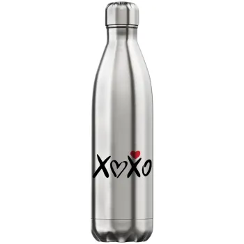 xoxo, Inox (Stainless steel) hot metal mug, double wall, 750ml