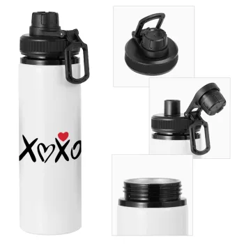 xoxo, Metal water bottle with safety cap, aluminum 850ml
