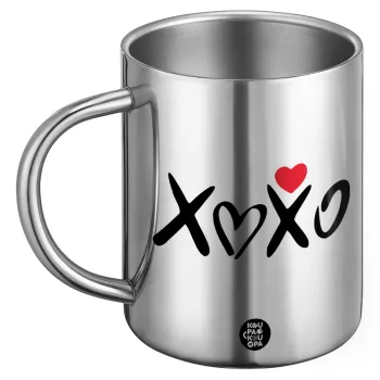 xoxo, Ανοξείδωτη Μεταλλική Κούπα 450ml - Διπλού Τοιχώματος