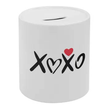 xoxo, Κουμπαράς πορσελάνης με τάπα