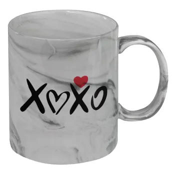 xoxo, Κούπα κεραμική, marble style (μάρμαρο), 330ml
