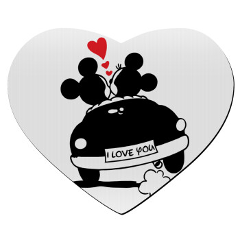 Love Car, Mousepad καρδιά 23x20cm
