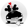 Love Car, Mousepad Στρογγυλό 20cm