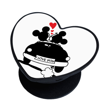 Love Car, Phone Holders Stand  καρδιά Μαύρο Βάση Στήριξης Κινητού στο Χέρι