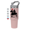 Pink color, 890ml (30oz) stainless Steel Tumbler with Handle