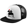 Καπέλο Ενηλίκων Soft Trucker με Δίχτυ Black/White (POLYESTER, ΕΝΗΛΙΚΩΝ, UNISEX, ONE SIZE)