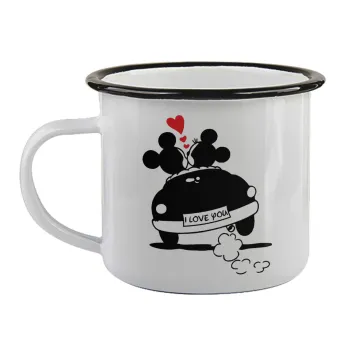 Love Car, Κούπα εμαγιέ με μαύρο χείλος 360ml