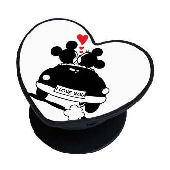 Love Car, Phone Holders Stand  καρδιά Μαύρο Βάση Στήριξης Κινητού στο Χέρι