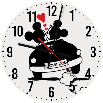 Love Car, Ρολόι τοίχου ξύλινο (30cm)