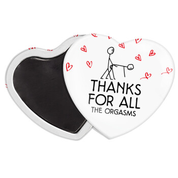 Thanks for all the orgasms, Μαγνητάκι καρδιά (57x52mm)