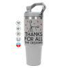 GREY color, 890ml (30oz) stainless Steel Tumbler with Handle