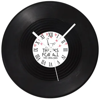 Thanks for all the orgasms, Ρολόι τοίχου Βινύλιο (30cm)