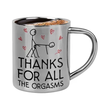 Thanks for all the orgasms, Κουπάκι μεταλλικό διπλού τοιχώματος για espresso (220ml)