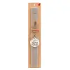 Easter Set, wooden keychain & scented Easter candle flat (30cm) (GRAY)