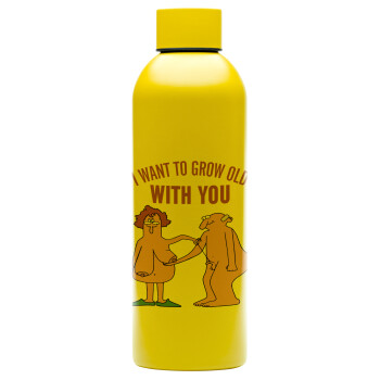 I want to grow old with you, Μεταλλικό παγούρι νερού, 304 Stainless Steel 800ml