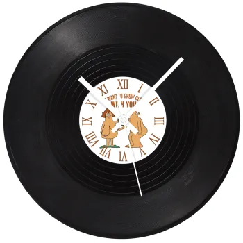 I want to grow old with you, Ρολόι τοίχου Βινύλιο (30cm)