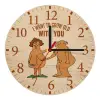 Ρολόι τοίχου ξύλινο plywood (20cm)