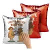 Μαξιλάρι καναπέ Μαγικό Κόκκινο με πούλιες 40x40cm περιέχεται το γέμισμα