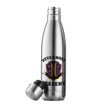 Wednesday Nevermore Academy University, Inox (Stainless steel) double-walled metal mug, 500ml
