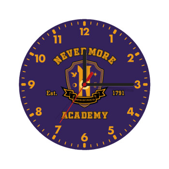 Wednesday Nevermore Academy University, Wooden wall clock (20cm)