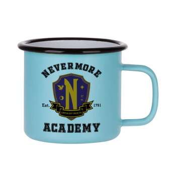 Wednesday Nevermore Academy University, Κούπα Μεταλλική εμαγιέ ΜΑΤ σιέλ 360ml