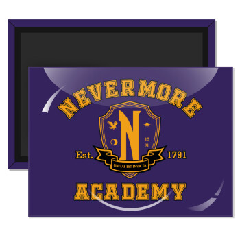 Wednesday Nevermore Academy University, Ορθογώνιο μαγνητάκι ψυγείου διάστασης 9x6cm