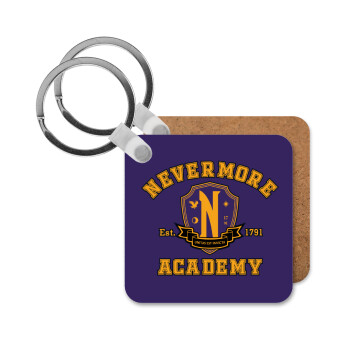 Wednesday Nevermore Academy University, Μπρελόκ Ξύλινο τετράγωνο MDF