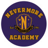 Wednesday Nevermore Academy University, Mousepad Στρογγυλό 20cm