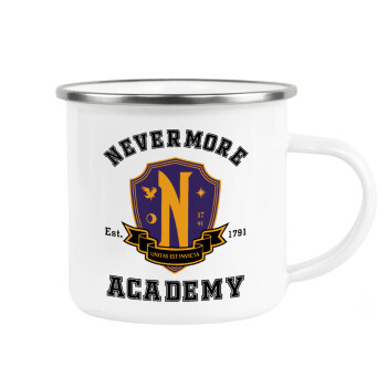 Wednesday Nevermore Academy University, Κούπα Μεταλλική εμαγιέ λευκη 360ml