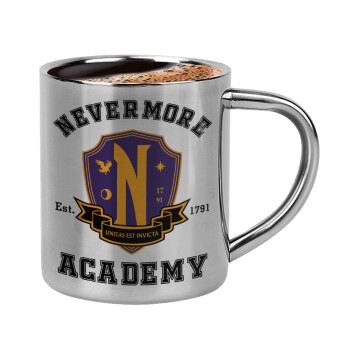 Wednesday Nevermore Academy University, Κουπάκι μεταλλικό διπλού τοιχώματος για espresso (220ml)